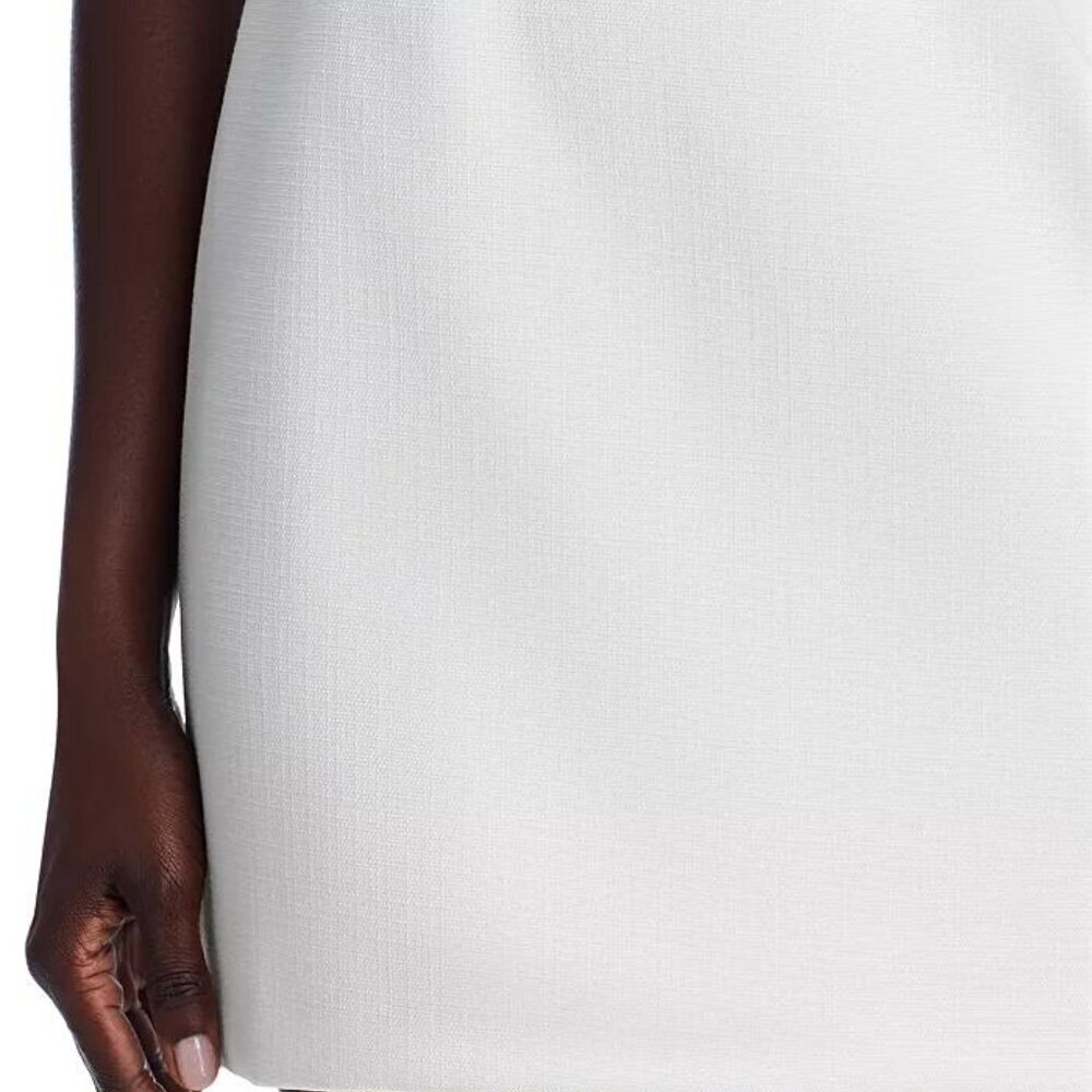 Lucy Paris White Strapless Mini Dress w/ Black Bow NWT Size M Bachelorette Party - Picture 10 of 12